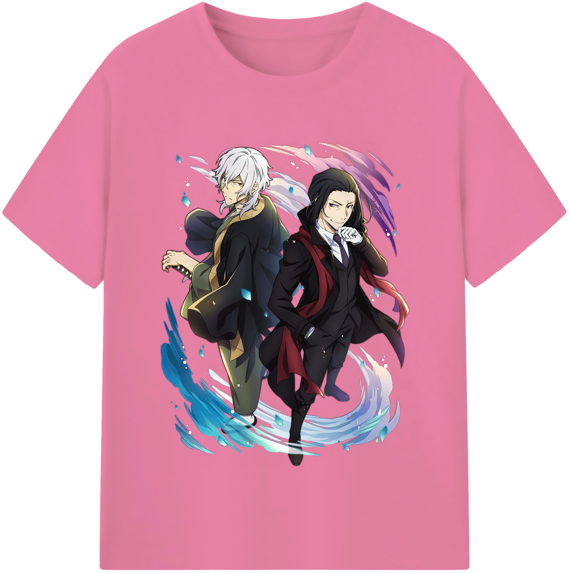 （画像用） 文豪ストレイドッグス Bungo Stray Dogs 綿100％半袖Tシャツ（フロントプリント）